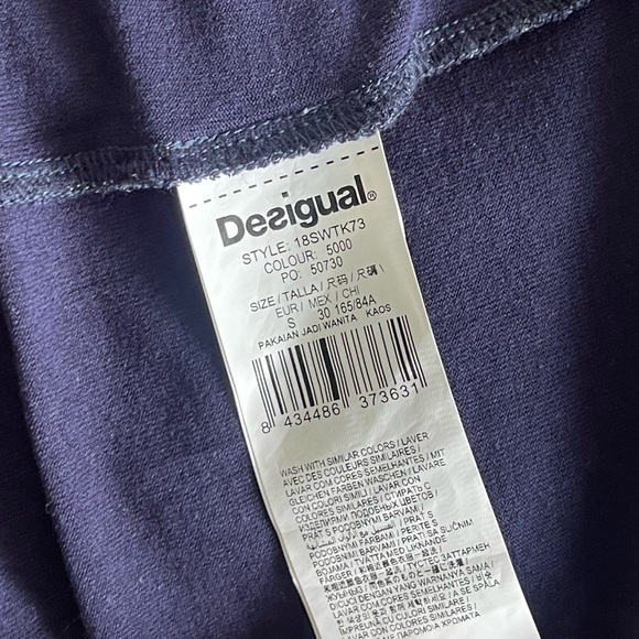 Desigual Women's Bobbie Short Sleeve T-Shirt Poncho Style - Picture 11 of 14